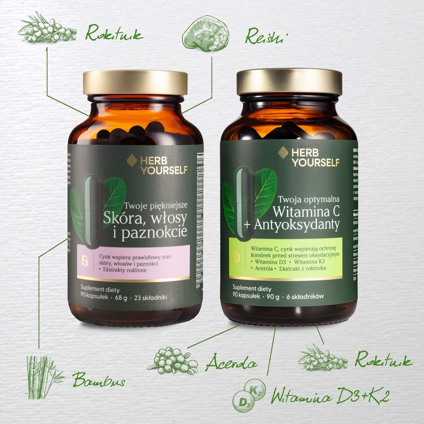 Zestaw piękna i jędrna Skóra