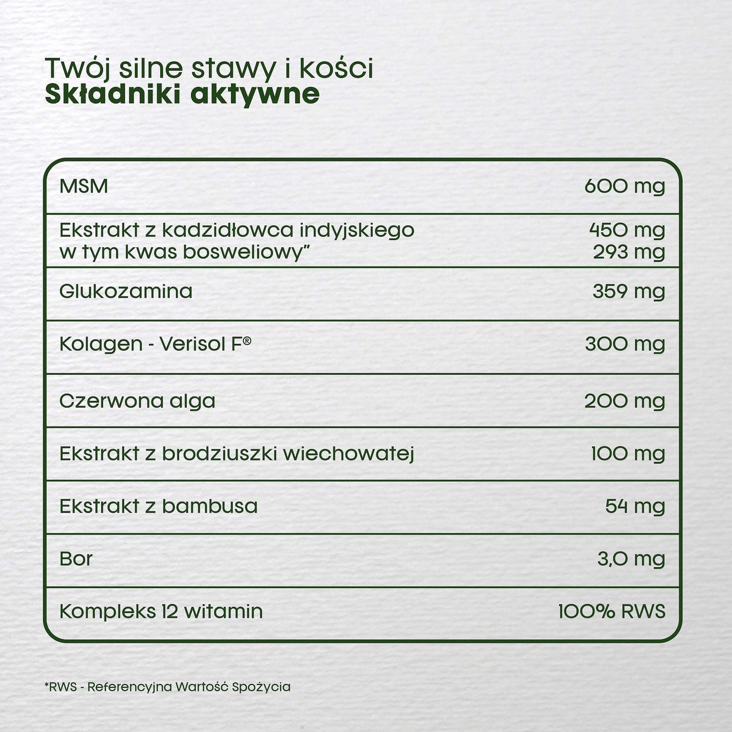 suplementy na stawy i kości