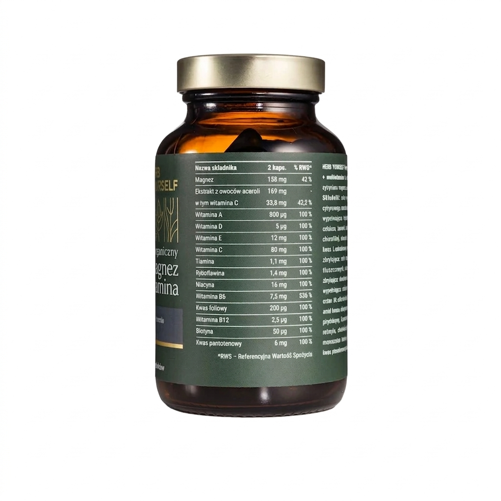 Twój organiczny Magnez + Multiwitamina (termin 09.2026)